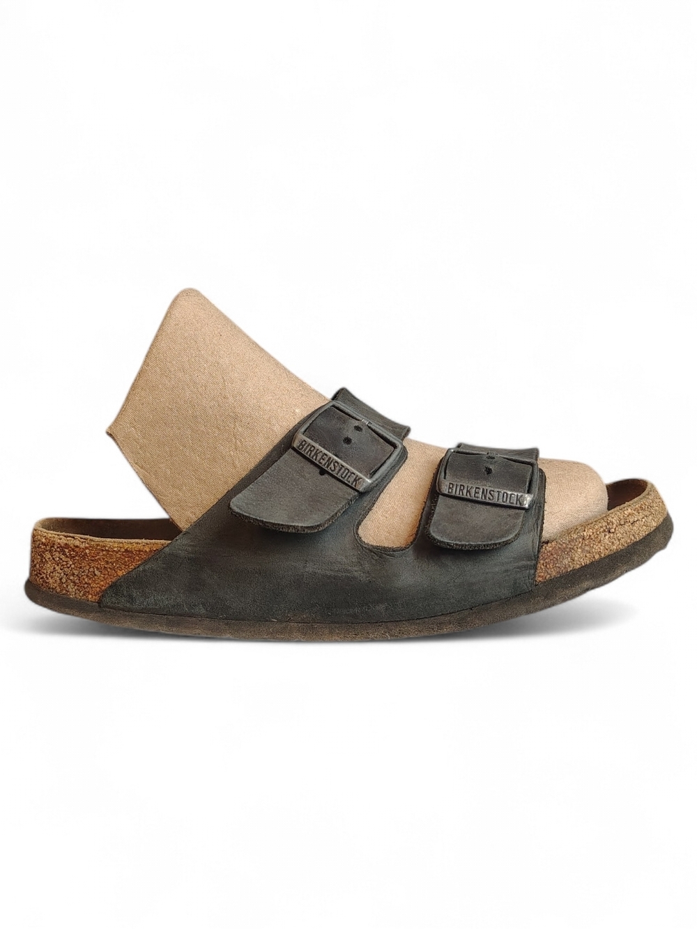 Birkenstock Arizona Sandals Black Leather EU Size 42 US Mens 9-9.5